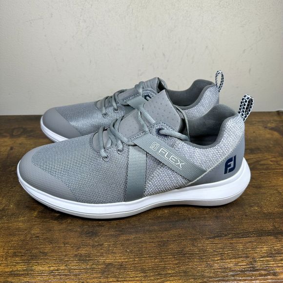 FootJoy Flex Golf Gray‎ White Spikeless Shoes Mens Size 8 main image 8